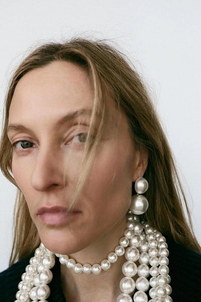 yucelique Zra Model Premium 2025 Summer Collection Pearl Earrings