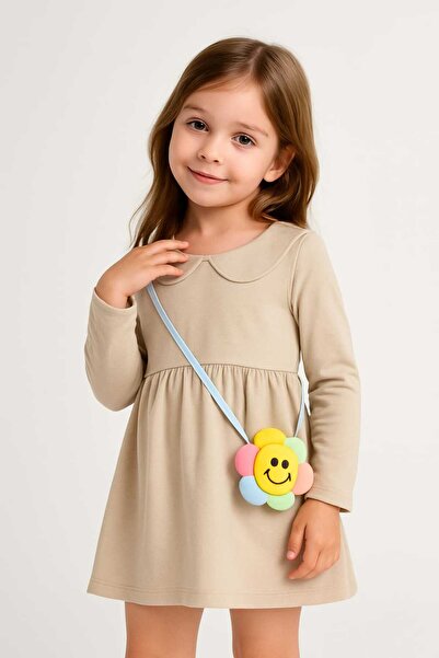 KAMİKAM Φόρεμα από χτενισμένο βαμβάκι με εμφάνιση τσάντας