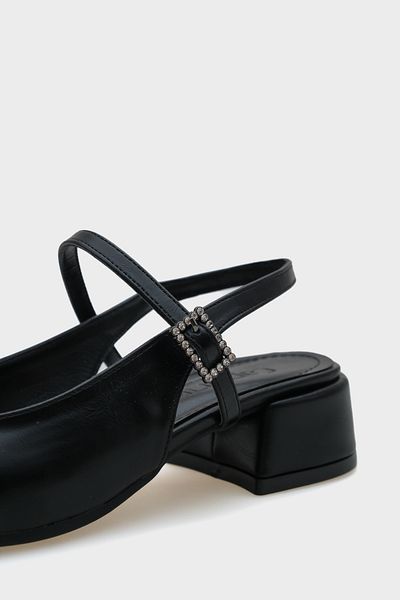 Capone Outfitters Pantofi de damă Shana cu toc mediu Mary Jane cu cataramă cu stras