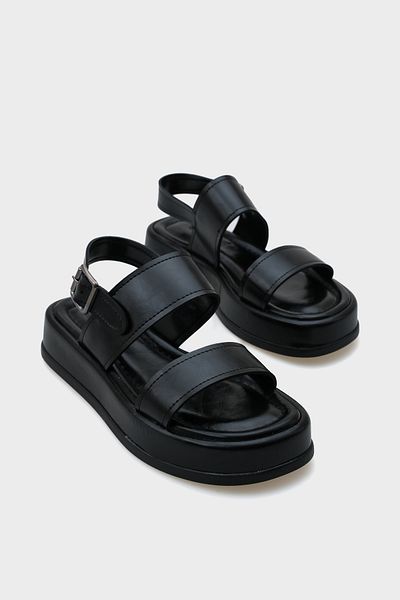 Capone Outfitters Γυναικεία σανδάλια Comfort με μονό λουράκι με σφήνα τακούνια Marris