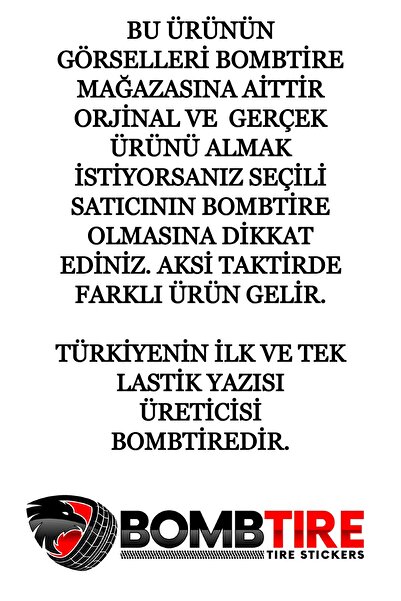 BoostZone Good Year Eagle F1 Lastik Yazısı Seti Tpta-57410 Tpta-57410