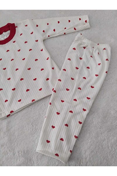 Store Red Heart Detailed Baby Kids Pajama Set Nightgown Newborn