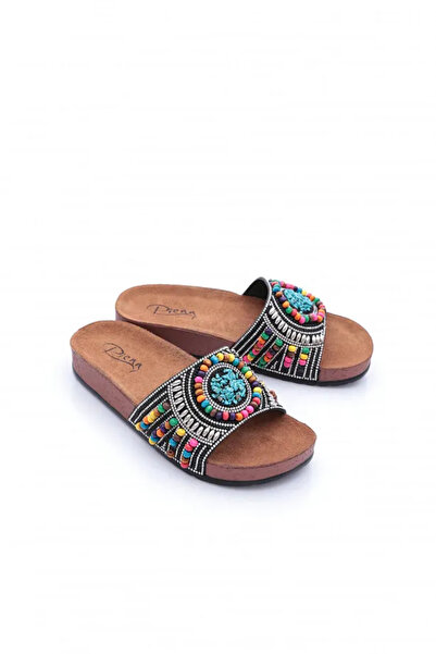 Hacıoğlu Ayakkabı شبشب يومي بحزام حجري ملون من Pienn