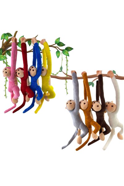 esdishopping Game and Sleeping Companion Plush Monkey Toy Hugging Hands Monkey