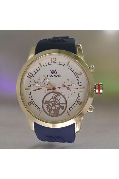OEM Ceas casual bărbătesc cu brățară din silicon, display analog, mecanism quartz