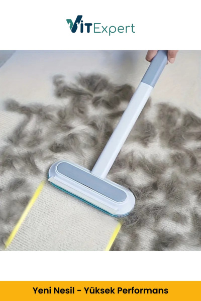 Vitexpert Yeni Nesil Çok Fonksiyonlu Kedi Köpek Tüyü Toplayıcı Koltuk Halı Kıl Tüy Alma & Temizleme Fırçası