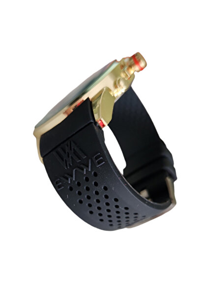 OEM Ceas casual bărbătesc, cadran negru-albastru Reflex, curea din silicon, afișaj analogic, mecanism cu cuarț