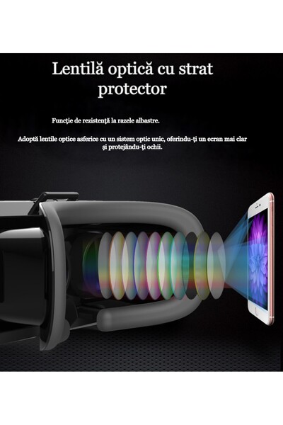 MILARIS 3D VR Glasses, Immersive Games and Experiences, Cordless Operation, Black