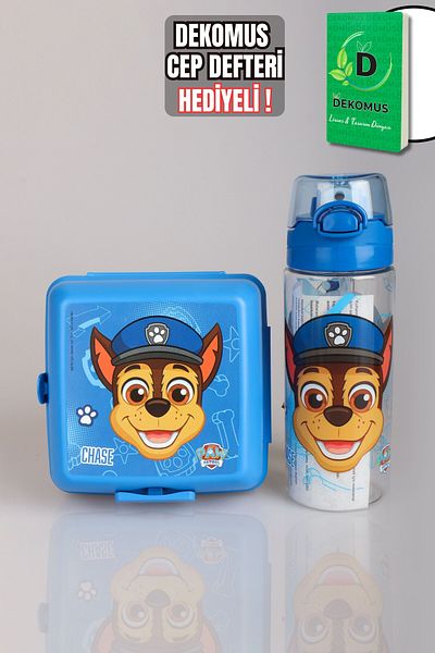 PAW PATROL Paw Patrol Tritan Flask 500ml and Double Layer Nutrition Box Set - DEKOMUS Licensed