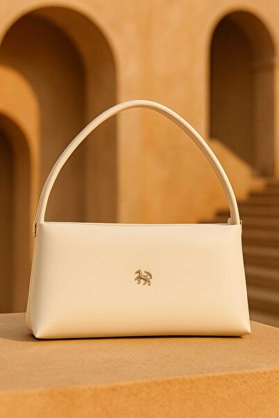 süter Kadın El Kol Çantası Sarı-Krem