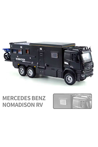 tmtoysandmore Mercedes Model Komple Metal Motorlu Tır Kamyon Karavan Işıklı Sesli 23 Cm