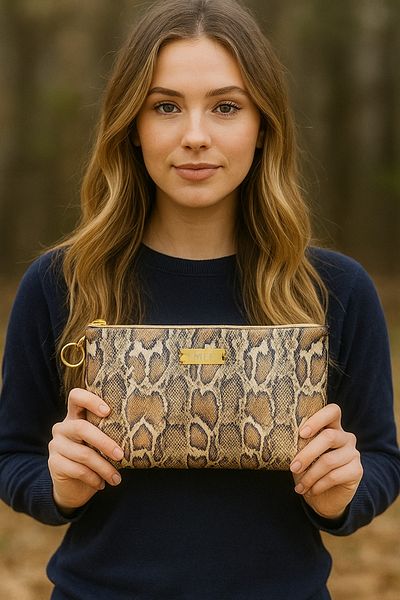 MER HOME Portofoliu din piele artificială leopard, clutch, mână, machiaj, geantă zilnică