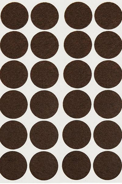 TREND KULP 28 mm Adhesive Furniture Leg Felt Floor Protector Table Chair Parquet Protection Pad (Pack of 28)