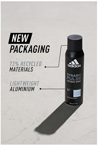 adidas Dynamic Pulse Deo Body Spray for Men – 3 x 150ml Value Pack – Long Lasting