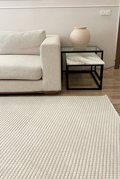 Cool Halı Stone 1063 Bej Kaymaz Taban Koridor Halısı Kesme Yolluk Mutfak Halısı Modern Salon Halısı