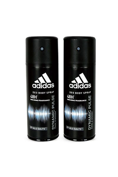 adidas Dynamic Pulse Body Spray for Men - 2 x 150ml | Long-Lasting Deodorant