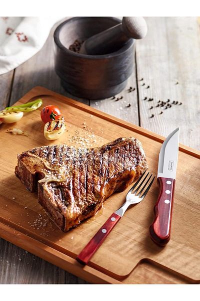 TRAMONTINA Since 1911, Made In Brazil - Jumbo 5 Inches Steak Knife With Stainless Steel Blade