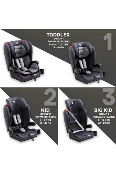 TEKNUM Teknum Pack and Go Foldable Car Seat Grey