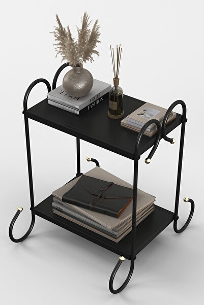 AKSviva Truva Retro Ferforje Metal Komodin