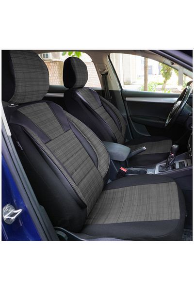 SMARTIC Huse scaune auto, Luxury, 11 piese, compatibile airbag, rabatabile, 3 straturi de material