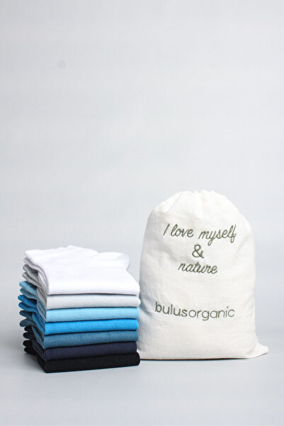 Buluş Organic Комплект от 7 мъжки чорапи до глезена от органичен пениран паму...