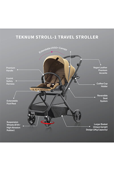 TEKNUM Teknum STROLL1 Travel System-Khaki