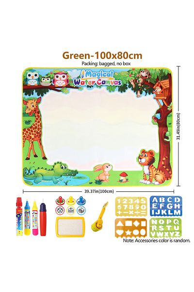 Choice Green-100x80cm Magic Water Drawing Mat Set Reusable Doodle Painting Board Carpet Montessori Educatio