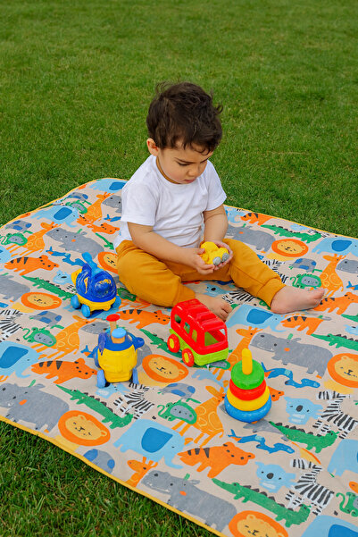 BibKing Sıvı Geçirmez Yıkanabilir Bebek Bakım Örtüsü, Aktivite Boyama,Oyun Halısı,Yer/Masa Örtüsü 150X100 cm