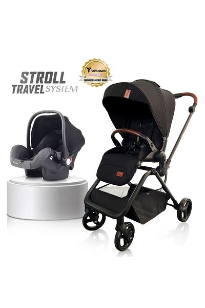 TEKNUM نظام السفر Teknum STROLL-1 مع عربة السفر القابلة للعكس Teknum STROLL-1 + مقعد سيارة للأطفال كومباكتو