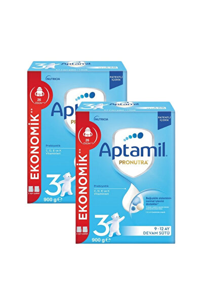 Aptamil 3 Devam Sütü 900 Gr 2'li Paket 9-12 Ay