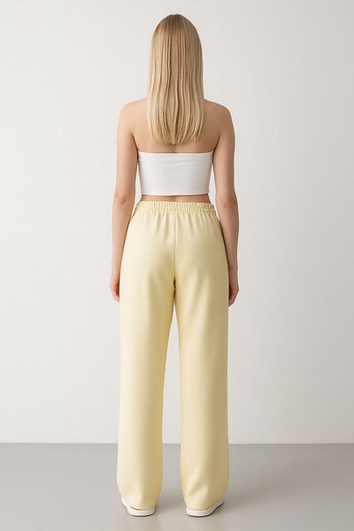 My Blog Yellow Cotton Linen Trousers
