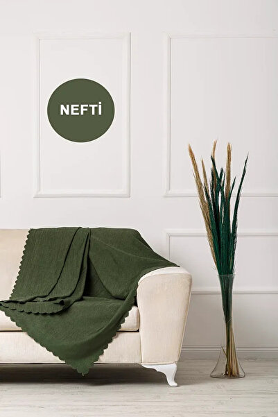 Hig Store Şönil Kumaş Düz Desen Çift Taraflı Koltuk Örtüsü / Çekyat Örtüsü 175 x 215 Ebat