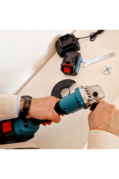 TodayShop Polizor unghiular WERSTIL, 48V, cu 2 baterii Li-Ion și încărcător