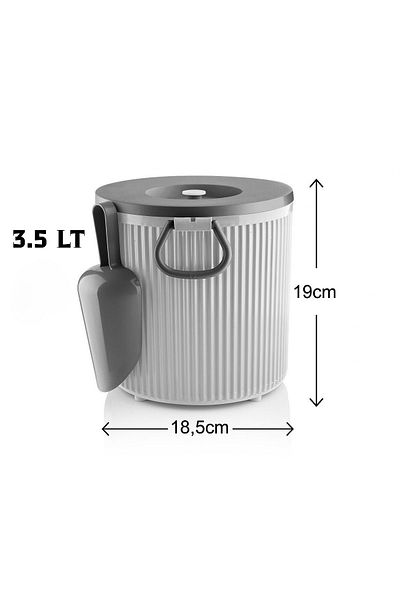GLUS Powder and Tablet Detergent Storage Box Detergent Storage Container 3.5 Lt with Shovel Gift