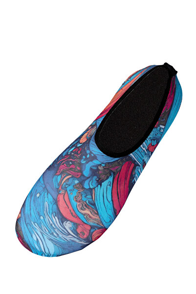 Peluche Dreamy Renkli Kaymaz Tabanlı Esnek Hafif Kadın Plaj Deniz Ayakkabısı