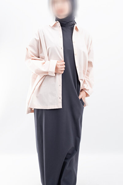 Vauva Oversize Long 100% Cotton Short Sleeve Casual Dress V00888