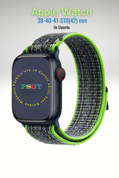 PSGT Apple Watch Uyumlu Seri: 1/2/3/4/5/6/7/8/9/se 38-40-41mm Ve Seri10-11 (4...