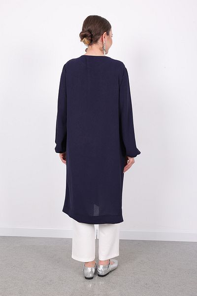 Linvey Women's Daily Comfortable Stylish Kraş Ayrobin Long Sports Tunic with Elastic Sleeves