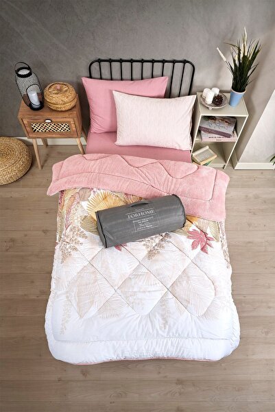 argehome Single Welsoft Sleeping Set Double Sided Wellsoft Fluffy Fleece Quilt and 100X200 Elastic Sheet