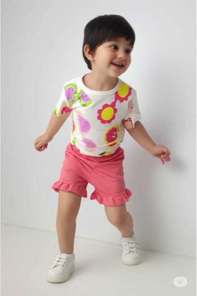 Store Sevimli Kız Çocuk Yazlık Takım