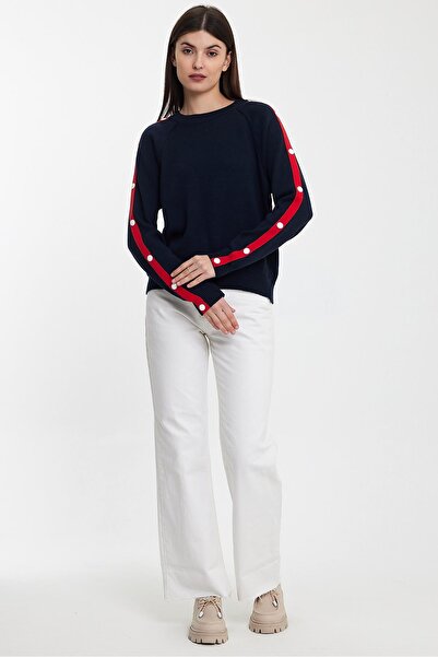 ALEXANDERGARDI PULOVER DETALIAT CU DETALII, ALBASTRU ÎNCHIS (AGCITCITZK)