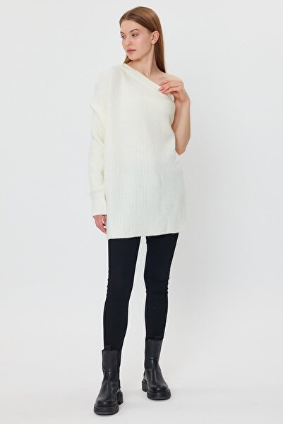 ALEXANDERGARDI ALEXANDERGARDİ PULLOR DE TRICOAT DETALIAT CU UMAR (A92306-S)