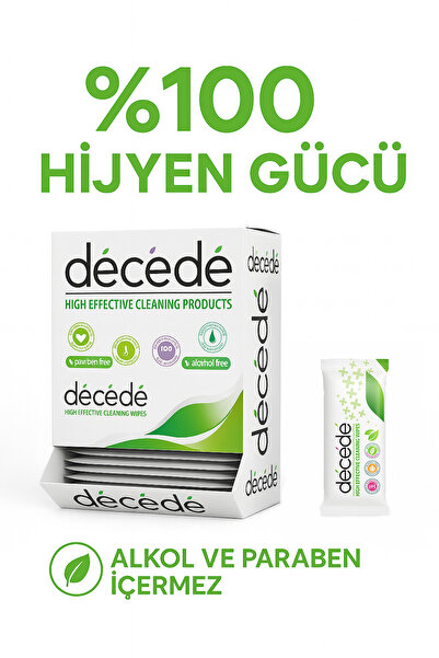 Decede Tek Kullanımlık El Temizleme Mendili 100’lü