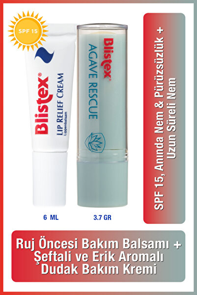 Blistex Çatlak Dudaklara Lip Relief Cream Spf15 6ml Agave Rescue Uzun Süreli Nemlendirici