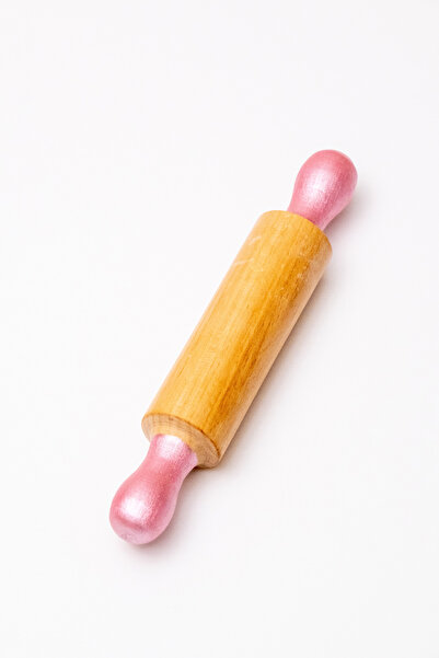 Bonnie Play Dough بونيโม بلاي دووغ رولر خشبي صغير - وردي