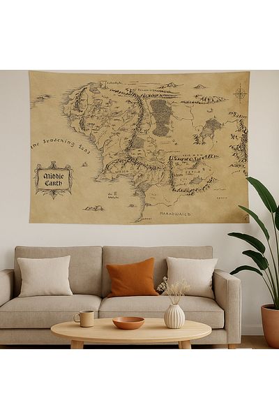 vodler Lord of the Rings Middle Earth Map