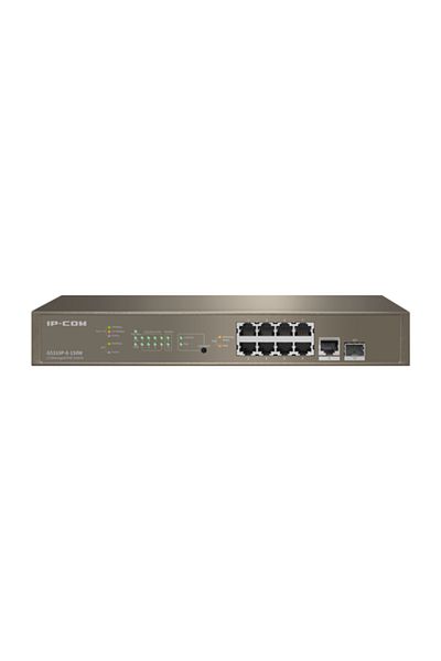 IP-COM Switch 8 Gigabit PoE ports, 1 Gigabit RJ45 port, 1 Gigabit SFP port, 1U, L3 Management-G5310P-8-150W