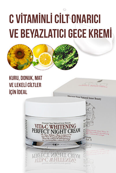 Chamos Limon Özlü Cilt Beyazlatıcı ve Nemlendirici Gece Kremi
