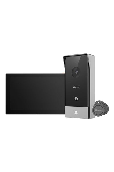EZVIZ Video intercom kit, 7 inch touch monitor, 2 wires, 2MP, IR 5m, SDcard, Wi-Fi6 - CS-HP5-2MP