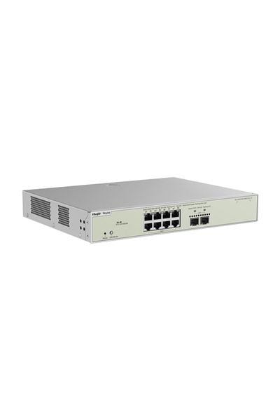 Ruijie Networks Switch 8 ports RJ45 2.5G PoE++, 2 ports SFP+ 10G, L3 Cloud Management - Ruijie RG-NBS5300-8MG2XS-UP